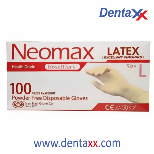 دستکش لاتکس غیر پودری نئومکس Neomax